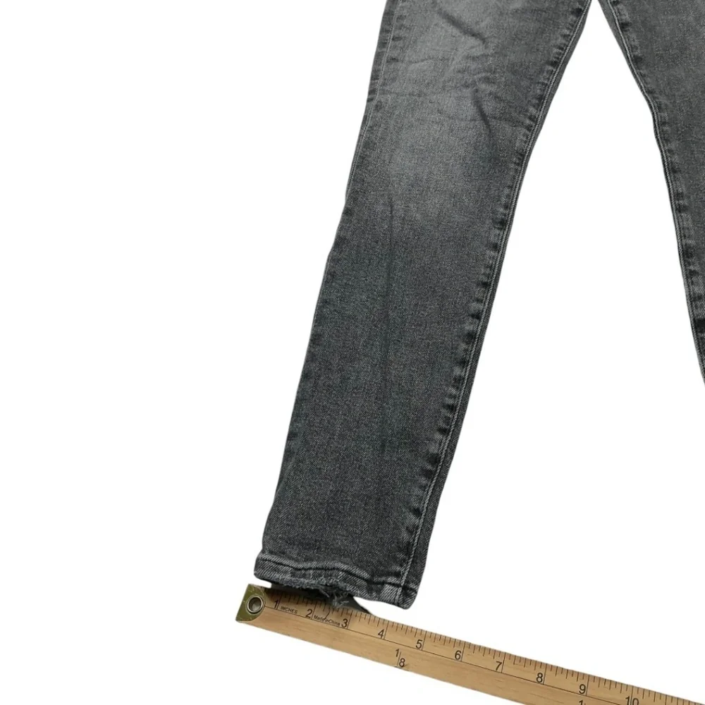 Agolde Pinch Waist Skinny High Waist in Grey Jeans Denim